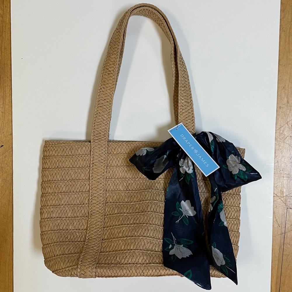 NWT Draper James Everyday Straw Bag